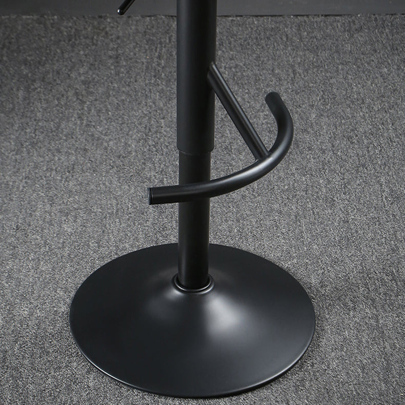 Modern Metal Dining Kitchen Room Armless Stool Low Back Bar Stool Clearhalo 'Bar Furniture' 'Bar Stools' 'bar_stools' 'furn' 'furn_bar_stools' 'Furniture' 'furniture_bar_stools' 'Kitchen & Dining Furniture' 4745096