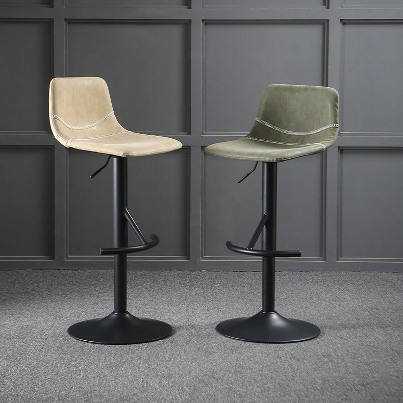 Modern Metal Dining Kitchen Room Armless Stool Low Back Bar Stool Clearhalo 'Bar Furniture' 'Bar Stools' 'bar_stools' 'furn' 'furn_bar_stools' 'Furniture' 'furniture_bar_stools' 'Kitchen & Dining Furniture' 4745101