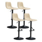 Modern Metal Dining Kitchen Room Armless Stool Low Back Bar Stool Off-White 4 Piece Set Clearhalo 'Bar Furniture' 'Bar Stools' 'bar_stools' 'furn' 'furn_bar_stools' 'Furniture' 'furniture_bar_stools' 'Kitchen & Dining Furniture' 4745102