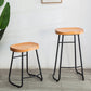 Modern Style Backless Bar-stool Saddle Seat Bar Stool with Metal Legs Clearhalo 'Bar Furniture' 'Bar Stools' 'bar_stools' 'furn' 'furn_bar_stools' 'Furniture' 'furniture_bar_stools' 'Kitchen & Dining Furniture' 4745106