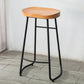 Modern Style Backless Bar-stool Saddle Seat Bar Stool with Metal Legs Wood 1 Piece Clearhalo 'Bar Furniture' 'Bar Stools' 'bar_stools' 'furn' 'furn_bar_stools' 'Furniture' 'furniture_bar_stools' 'Kitchen & Dining Furniture' 4745114