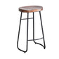 Modern Style Backless Bar-stool Saddle Seat Bar Stool with Metal Legs Clearhalo 'Bar Furniture' 'Bar Stools' 'bar_stools' 'furn' 'furn_bar_stools' 'Furniture' 'furniture_bar_stools' 'Kitchen & Dining Furniture' 4745115