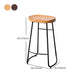 Modern Style Backless Bar-stool Saddle Seat Bar Stool with Metal Legs Clearhalo 'Bar Furniture' 'Bar Stools' 'bar_stools' 'furn' 'furn_bar_stools' 'Furniture' 'furniture_bar_stools' 'Kitchen & Dining Furniture' 4745125