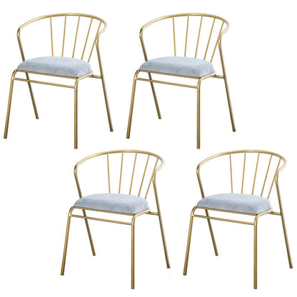 Glam 1/4/5/7 Pieces Dining Set Rectangle Stone Dining Table for Kitchen 4 Grey Chairs Clearhalo 'Dining Room Sets' 'Dining Tables & Seating' 'dining_room_set' 'furn' 'furn_dining_room_set' 'Furniture' 'furniture_dining_room_set' 'Kitchen & Dining Furniture' 4745143