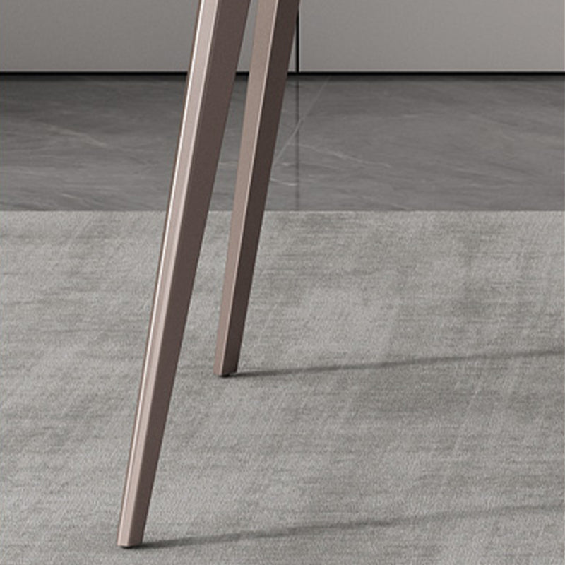 Modern 1/3/4/5/7 Pieces Dinette Set with White Sintered Stone Rectangle Dining Table Set Clearhalo 'Dining Room Sets' 'Dining Tables & Seating' 'dining_room_set' 'furn' 'furn_dining_room_set' 'Furniture' 'furniture_dining_room_set' 'Kitchen & Dining Furniture' 4745181