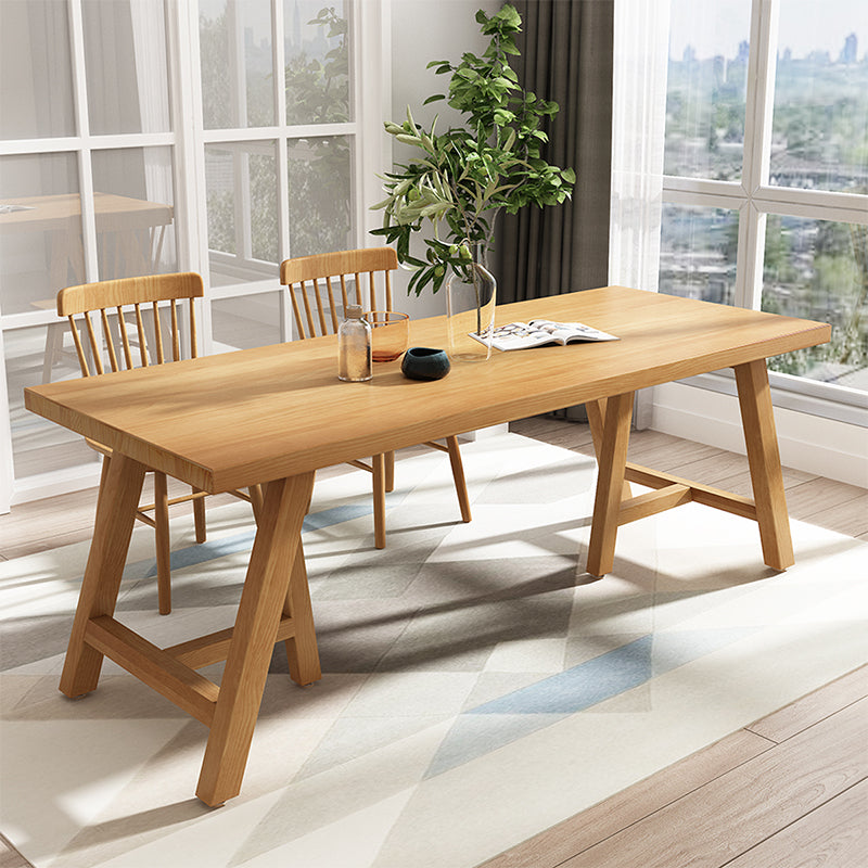 Modern 1/2/3 Pieces Dining Set Rectangle Pine Wood Dining Table for Dining Room Clearhalo 'Dining Room Sets' 'Dining Tables & Seating' 'dining_room_set' 'furn' 'furn_dining_room_set' 'Furniture' 'furniture_dining_room_set' 'Kitchen & Dining Furniture' 4745213