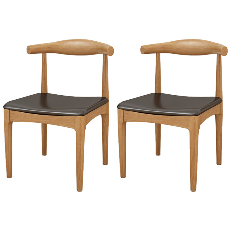 Modern 1/2/3 Pieces Dining Set Rectangle Pine Wood Dining Table for Dining Room 2 Black Chairs Clearhalo 'Dining Room Sets' 'Dining Tables & Seating' 'dining_room_set' 'furn' 'furn_dining_room_set' 'Furniture' 'furniture_dining_room_set' 'Kitchen & Dining Furniture' 4745214