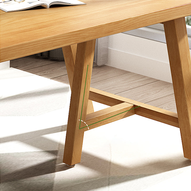 Modern 1/2/3 Pieces Dining Set Rectangle Pine Wood Dining Table for Dining Room Clearhalo 'Dining Room Sets' 'Dining Tables & Seating' 'dining_room_set' 'furn' 'furn_dining_room_set' 'Furniture' 'furniture_dining_room_set' 'Kitchen & Dining Furniture' 4745218