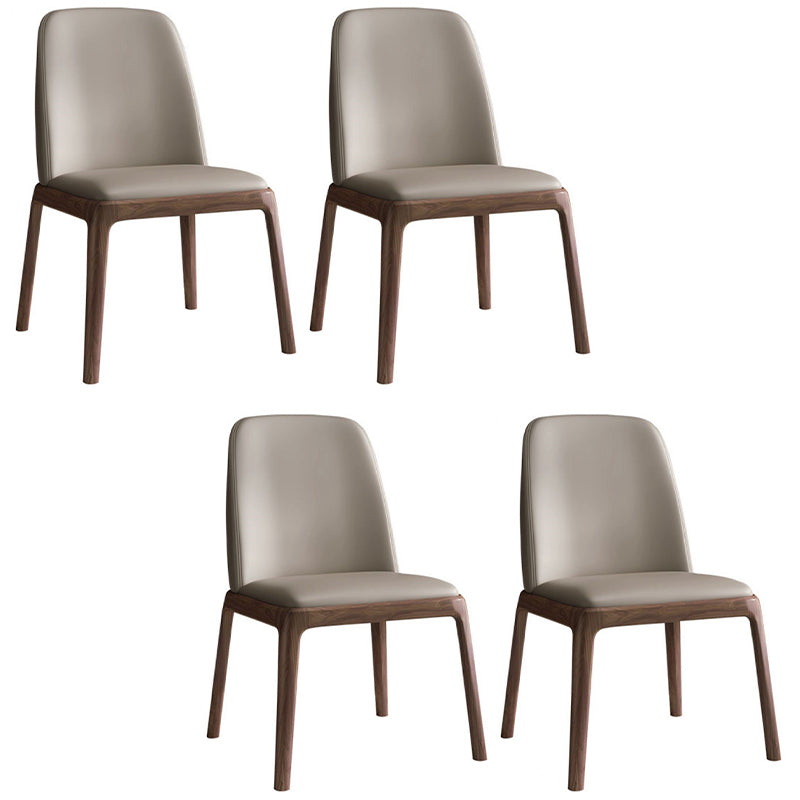 Designer Style 1/4/5/7 Pieces Dining Set Sintered Stone Dining Table with Leather Chairs 4 Grey Chairs Clearhalo 'Dining Room Sets' 'Dining Tables & Seating' 'dining_room_set' 'furn' 'furn_dining_room_set' 'Furniture' 'furniture_dining_room_set' 'Kitchen & Dining Furniture' 4745229