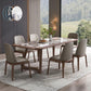Designer Style 1/4/5/7 Pieces Dining Set Sintered Stone Dining Table with Leather Chairs Clearhalo 'Dining Room Sets' 'Dining Tables & Seating' 'dining_room_set' 'furn' 'furn_dining_room_set' 'Furniture' 'furniture_dining_room_set' 'Kitchen & Dining Furniture' 4745238