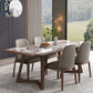 Designer Style 1/4/5/7 Pieces Dining Set Sintered Stone Dining Table with Leather Chairs Clearhalo 'Dining Room Sets' 'Dining Tables & Seating' 'dining_room_set' 'furn' 'furn_dining_room_set' 'Furniture' 'furniture_dining_room_set' 'Kitchen & Dining Furniture' 4745240