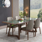 Designer Style 1/4/5/7 Pieces Dining Set Sintered Stone Dining Table with Leather Chairs Clearhalo 'Dining Room Sets' 'Dining Tables & Seating' 'dining_room_set' 'furn' 'furn_dining_room_set' 'Furniture' 'furniture_dining_room_set' 'Kitchen & Dining Furniture' 4745241