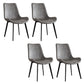 Designer Style 1/4/5/7 Pieces Dining Furniture Set Rectangle Dining Room Table Set 4 Grey Chairs Clearhalo 'Dining Room Sets' 'Dining Tables & Seating' 'dining_room_set' 'Furniture' 'furniture_dining_room_set' 'Kitchen & Dining Furniture' 4745251