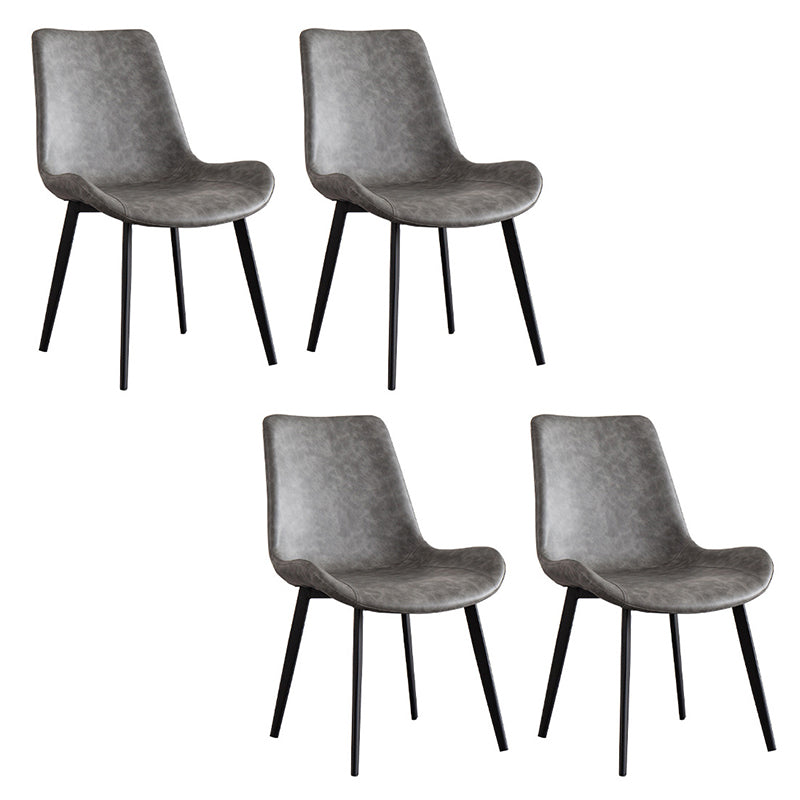 Designer Style 1/4/5/7 Pieces Dining Furniture Set Rectangle Dining Room Table Set 4 Grey Chairs Clearhalo 'Dining Room Sets' 'Dining Tables & Seating' 'dining_room_set' 'Furniture' 'furniture_dining_room_set' 'Kitchen & Dining Furniture' 4745251