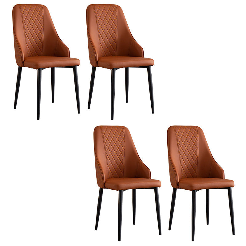 Designer Style 1/4/5/7 Pieces Dining Furniture Set Rectangle Dining Room Table Set 4 Brown Chairs Clearhalo 'Dining Room Sets' 'Dining Tables & Seating' 'dining_room_set' 'Furniture' 'furniture_dining_room_set' 'Kitchen & Dining Furniture' 4745255