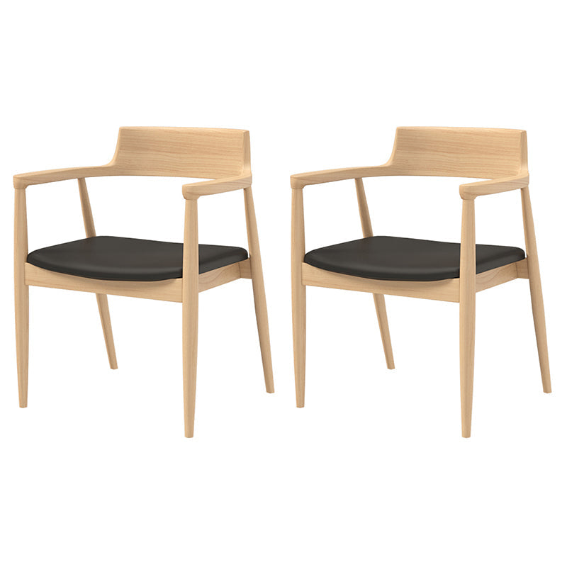 Modern 1/2/4/5 Pieces Dining Set Rectangle Pine Wood Dining Table for Dining Room 2 Wood Chairs Clearhalo 'Dining Room Sets' 'Dining Tables & Seating' 'dining_room_set' 'furn' 'furn_dining_room_set' 'Furniture' 'furniture_dining_room_set' 'Kitchen & Dining Furniture' 4745277