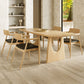 Modern 1/2/4/5 Pieces Dining Set Rectangle Pine Wood Dining Table for Dining Room Clearhalo 'Dining Room Sets' 'Dining Tables & Seating' 'dining_room_set' 'furn' 'furn_dining_room_set' 'Furniture' 'furniture_dining_room_set' 'Kitchen & Dining Furniture' 4745287