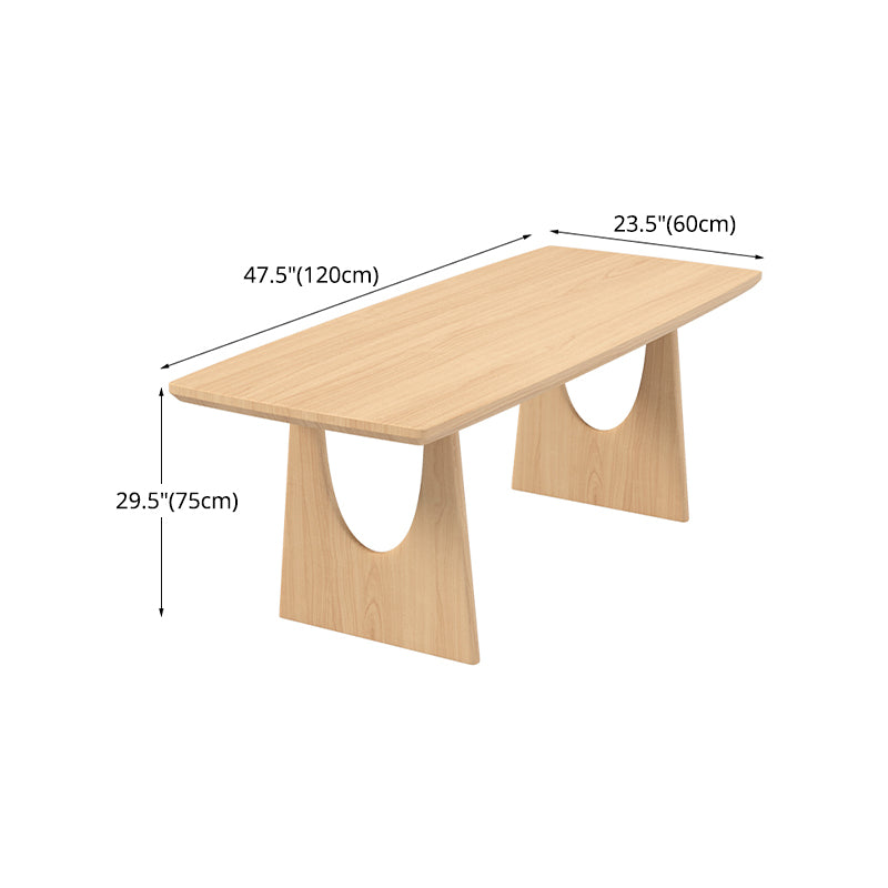 Modern 1/2/4/5 Pieces Dining Set Rectangle Pine Wood Dining Table for Dining Room Clearhalo 'Dining Room Sets' 'Dining Tables & Seating' 'dining_room_set' 'furn' 'furn_dining_room_set' 'Furniture' 'furniture_dining_room_set' 'Kitchen & Dining Furniture' 4745289