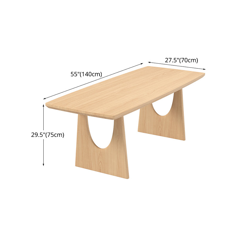 Modern 1/2/4/5 Pieces Dining Set Rectangle Pine Wood Dining Table for Dining Room Clearhalo 'Dining Room Sets' 'Dining Tables & Seating' 'dining_room_set' 'furn' 'furn_dining_room_set' 'Furniture' 'furniture_dining_room_set' 'Kitchen & Dining Furniture' 4745290
