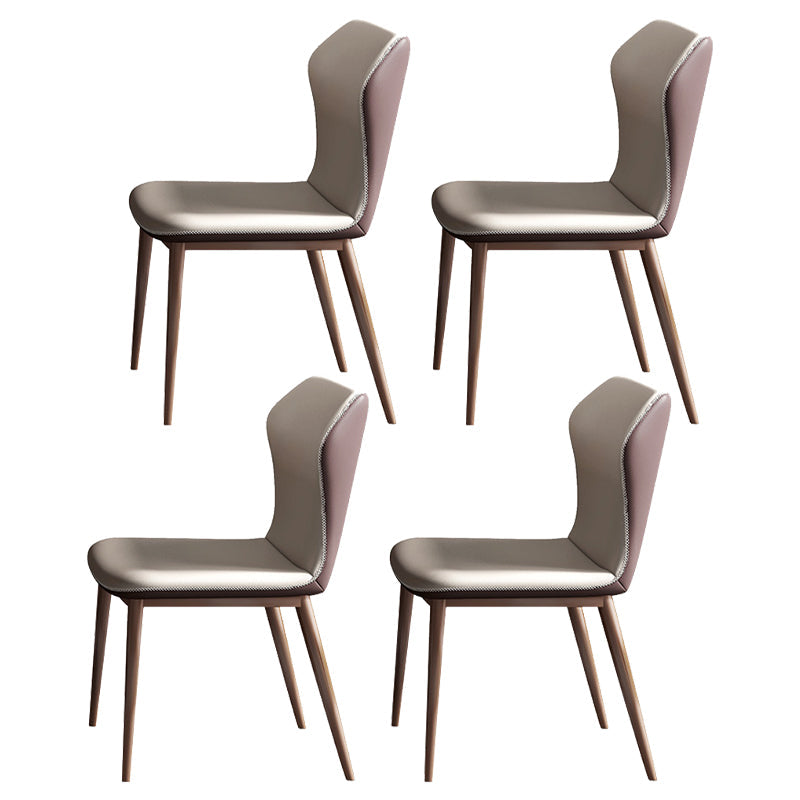 Modern 1/4/5/7 Pieces Dinette Set with White Sintered Stone Top Scalable Dining Table Set 4 White Chairs Clearhalo 'Dining Room Sets' 'Dining Tables & Seating' 'dining_room_set' 'furn' 'furn_dining_room_set' 'Furniture' 'furniture_dining_room_set' 'Kitchen & Dining Furniture' 4745320