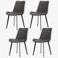 Modern 1/4/5/7 Pieces Dinette Set with White Sintered Stone Top Scalable Dining Table Set 4 Grey Chairs Clearhalo 'Dining Room Sets' 'Dining Tables & Seating' 'dining_room_set' 'furn' 'furn_dining_room_set' 'Furniture' 'furniture_dining_room_set' 'Kitchen & Dining Furniture' 4745324