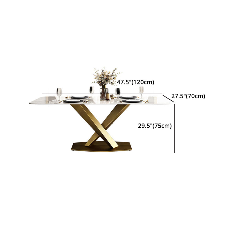 Glam 1/2/5/6/7 Pieces Dining Set Metal Dining Table Set with Pedestal Base Clearhalo 'Dining Room Sets' 'Dining Tables & Seating' 'dining_room_set' 'furn' 'furn_dining_room_set' 'Furniture' 'furniture_dining_room_set' 'Kitchen & Dining Furniture' 4745365