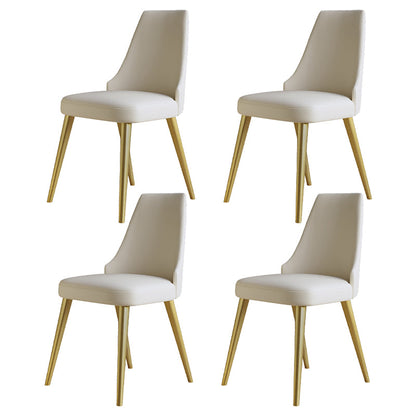 Glam 1/4/5/7 Pieces Dining Set Sintered Stone Dining Table Set 4 Beige Chairs Clearhalo 'Dining Room Sets' 'Dining Tables & Seating' 'dining_room_set' 'furn' 'furn_dining_room_set' 'Furniture' 'furniture_dining_room_set' 'Kitchen & Dining Furniture' 4745390