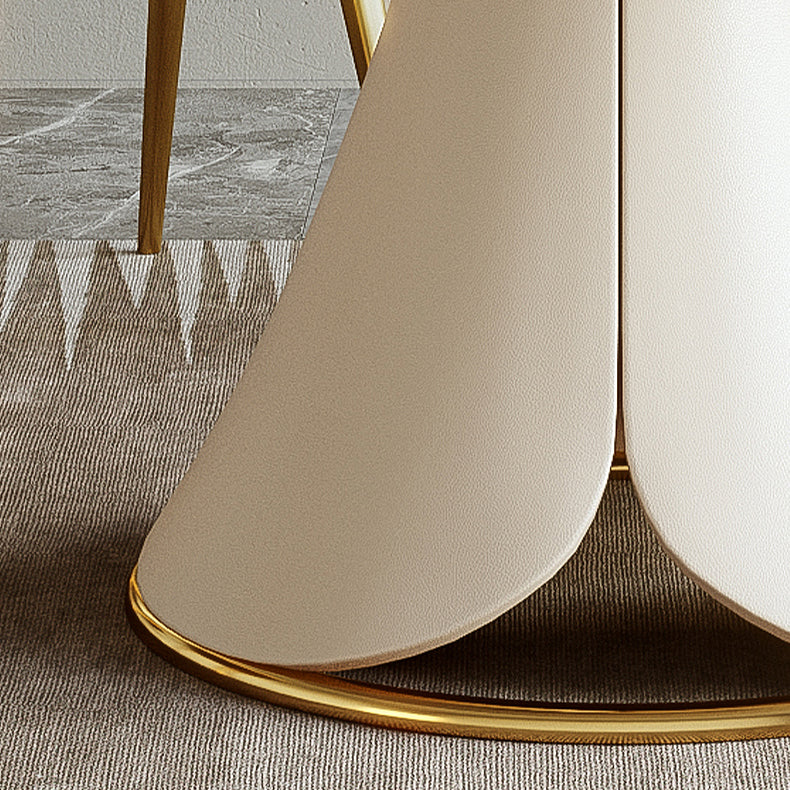 Glam 1/4/5/7 Pieces Dining Set Sintered Stone Dining Table Set Clearhalo 'Dining Room Sets' 'Dining Tables & Seating' 'dining_room_set' 'furn' 'furn_dining_room_set' 'Furniture' 'furniture_dining_room_set' 'Kitchen & Dining Furniture' 4745397