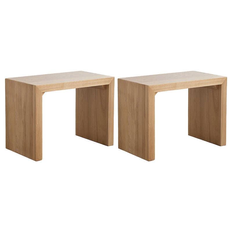 Modern 1/2/4 Pieces Dinette Set Pine Wood Rectangle Dining Table Set with Acrylic Base 2 Wood Stools Clearhalo 'Dining Room Sets' 'Dining Tables & Seating' 'dining_room_set' 'furn' 'furn_dining_room_set' 'Furniture' 'furniture_dining_room_set' 'Kitchen & Dining Furniture' 4745403