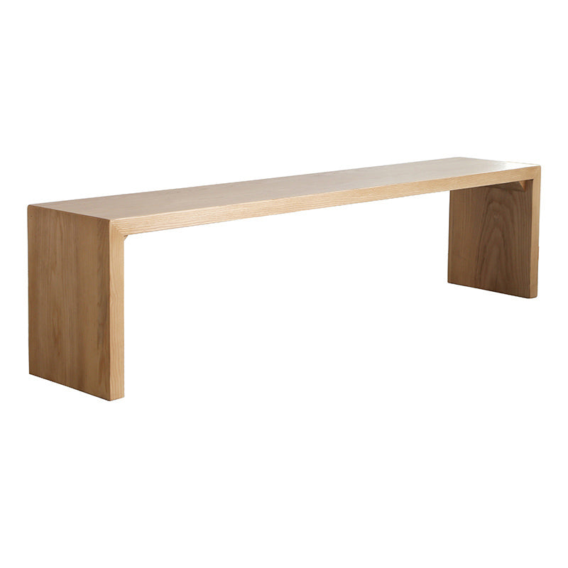 Modern 1/2/4 Pieces Dinette Set Pine Wood Rectangle Dining Table Set with Acrylic Base Bench 71"L x 12"W Clearhalo 'Dining Room Sets' 'Dining Tables & Seating' 'dining_room_set' 'furn' 'furn_dining_room_set' 'Furniture' 'furniture_dining_room_set' 'Kitchen & Dining Furniture' 4745405