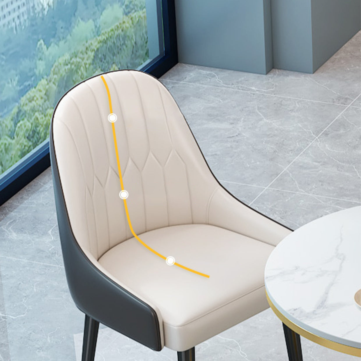 Glam Style 1/2/3/4/5 Pieces Dining Set Sintered Stone Dining Table Set Clearhalo 'Dining Room Sets' 'Dining Tables & Seating' 'dining_room_set' 'furn' 'furn_dining_room_set' 'Furniture' 'furniture_dining_room_set' 'Kitchen & Dining Furniture' 4745447