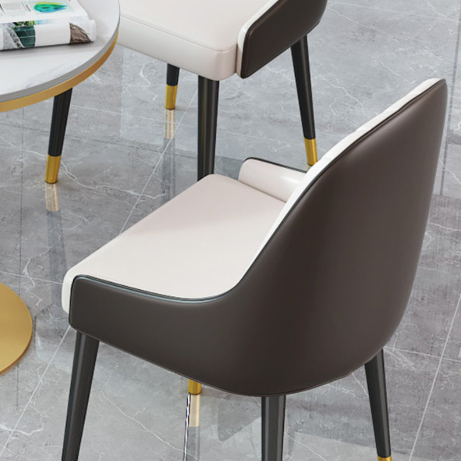 Glam Style 1/2/3/4/5 Pieces Dining Set Sintered Stone Dining Table Set Clearhalo 'Dining Room Sets' 'Dining Tables & Seating' 'dining_room_set' 'furn' 'furn_dining_room_set' 'Furniture' 'furniture_dining_room_set' 'Kitchen & Dining Furniture' 4745448