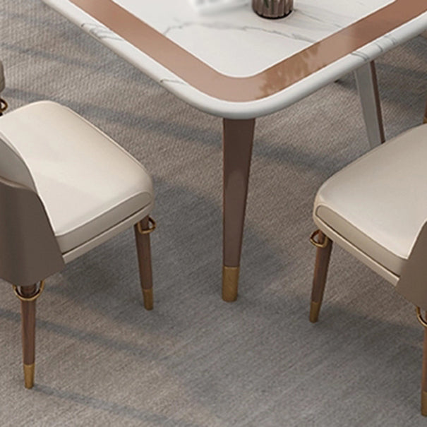 Contemporary 1/2/5/7 Pieces Dining Set Metal Dining Room Set Clearhalo 'Dining Room Sets' 'Dining Tables & Seating' 'dining_room_set' 'furn' 'furn_dining_room_set' 'Furniture' 'furniture_dining_room_set' 'Kitchen & Dining Furniture' 4745486