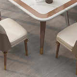 Contemporary 1/2/5/7 Pieces Dining Set Metal Dining Room Set Clearhalo 'Dining Room Sets' 'Dining Tables & Seating' 'dining_room_set' 'furn' 'furn_dining_room_set' 'Furniture' 'furniture_dining_room_set' 'Kitchen & Dining Furniture' 4745486