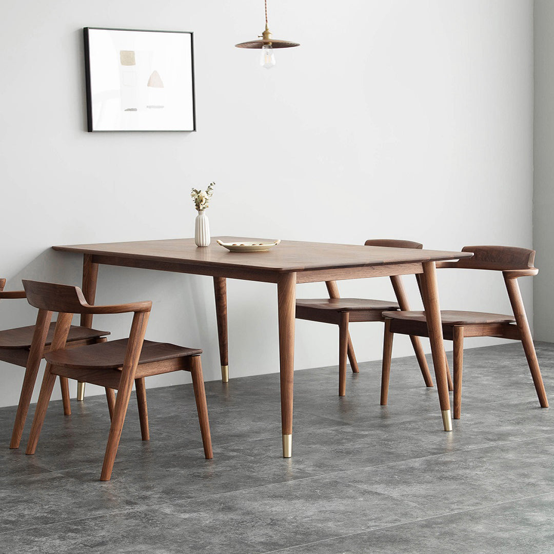 Luxury Pine Wood Table for Restaurant Rectangle Dining Table in Brown with 4 Legs 70.9"L x 31.5"W x 29.5"H Without Chairs Clearhalo 'Dining Tables & Seating' 'Dining Tables' 'dining_table' 'furn' 'furn_dining_table' 'Furniture' 'furniture_dining_table' 'Kitchen & Dining Furniture' 'kitchen' 'kitchen_dining_table' 4745508