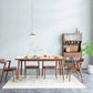 Luxury Pine Wood Table for Restaurant Rectangle Dining Table in Brown with 4 Legs 55.1"L x 27.6"W x 29.5"H Without Chairs Clearhalo 'Dining Tables & Seating' 'Dining Tables' 'dining_table' 'furn' 'furn_dining_table' 'Furniture' 'furniture_dining_table' 'Kitchen & Dining Furniture' 'kitchen' 'kitchen_dining_table' 4745509