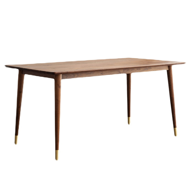 Luxury Pine Wood Table for Restaurant Rectangle Dining Table in Brown with 4 Legs Without Chairs Clearhalo 'Dining Tables & Seating' 'Dining Tables' 'dining_table' 'furn' 'furn_dining_table' 'Furniture' 'furniture_dining_table' 'Kitchen & Dining Furniture' 'kitchen' 'kitchen_dining_table' 4745513