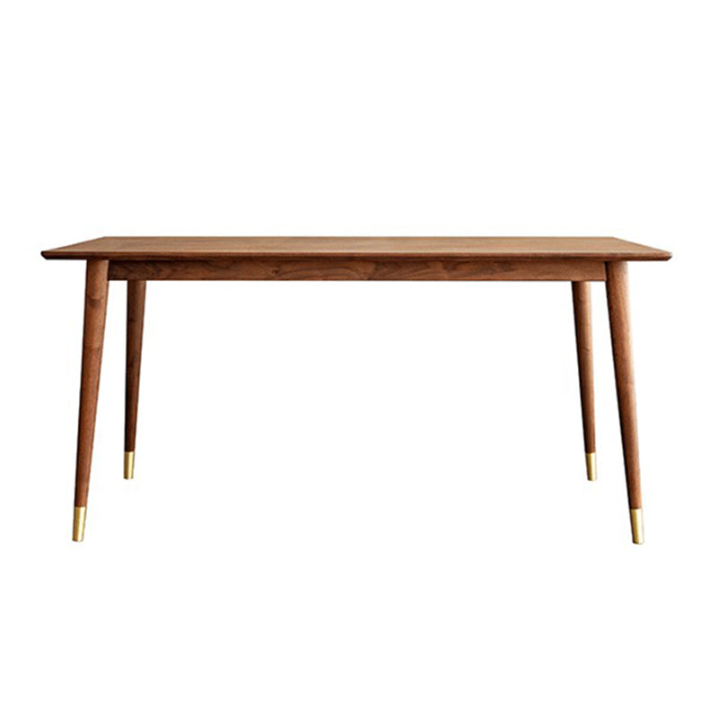 Luxury Pine Wood Table for Restaurant Rectangle Dining Table in Brown with 4 Legs Clearhalo 'Dining Tables & Seating' 'Dining Tables' 'dining_table' 'furn' 'furn_dining_table' 'Furniture' 'furniture_dining_table' 'Kitchen & Dining Furniture' 'kitchen' 'kitchen_dining_table' 4745516