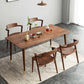Luxury Pine Wood Table for Restaurant Rectangle Dining Table in Brown with 4 Legs Clearhalo 'Dining Tables & Seating' 'Dining Tables' 'dining_table' 'furn' 'furn_dining_table' 'Furniture' 'furniture_dining_table' 'Kitchen & Dining Furniture' 'kitchen' 'kitchen_dining_table' 4745517