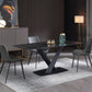 Industrial Black Table for Restaurant Rectangle Dining Table with Pedestal Base 78.7"L x 39.4"W x 29.5"H Without Chairs Clearhalo 'Dining Tables & Seating' 'Dining Tables' 'dining_table' 'furn' 'furn_dining_table' 'Furniture' 'furniture_dining_table' 'Kitchen & Dining Furniture' 'kitchen' 'kitchen_dining_table' 4745555