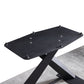 Industrial Black Table for Restaurant Rectangle Dining Table with Pedestal Base Clearhalo 'Dining Tables & Seating' 'Dining Tables' 'dining_table' 'furn' 'furn_dining_table' 'Furniture' 'furniture_dining_table' 'Kitchen & Dining Furniture' 'kitchen' 'kitchen_dining_table' 4745561