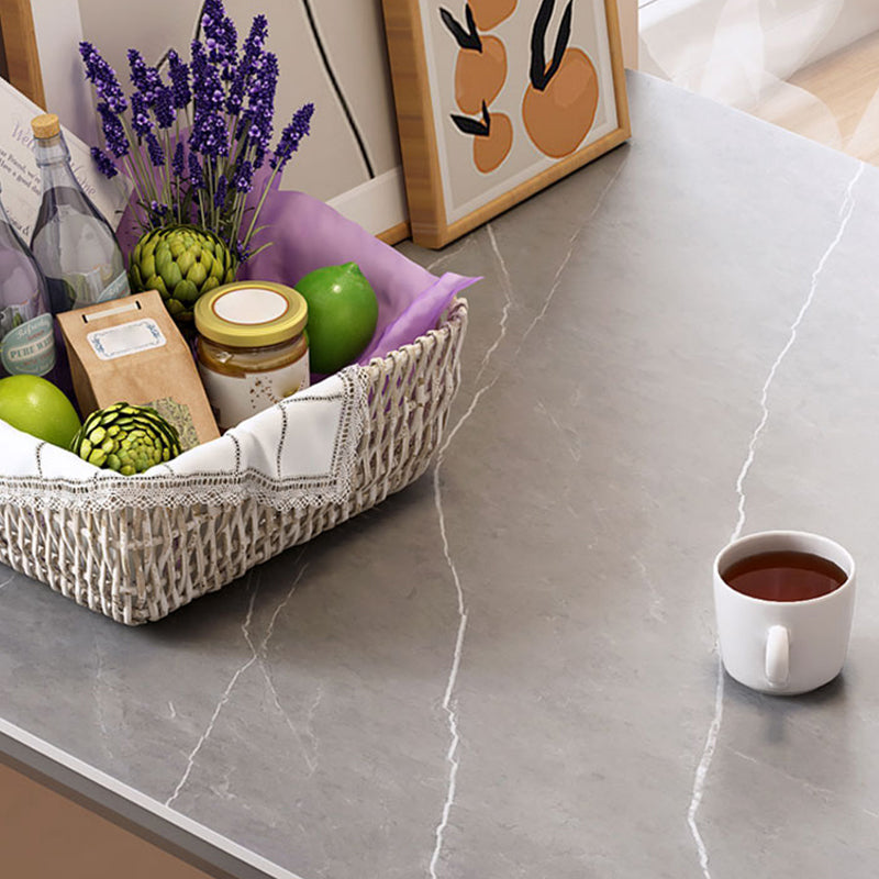 Sintered Stone Grey Dining Table Industrial 4 Legs Table for Dining Room Clearhalo 'Dining Tables & Seating' 'Dining Tables' 'dining_table' 'furn' 'furn_dining_table' 'Furniture' 'furniture_dining_table' 'Kitchen & Dining Furniture' 'kitchen' 'kitchen_dining_table' 4745612