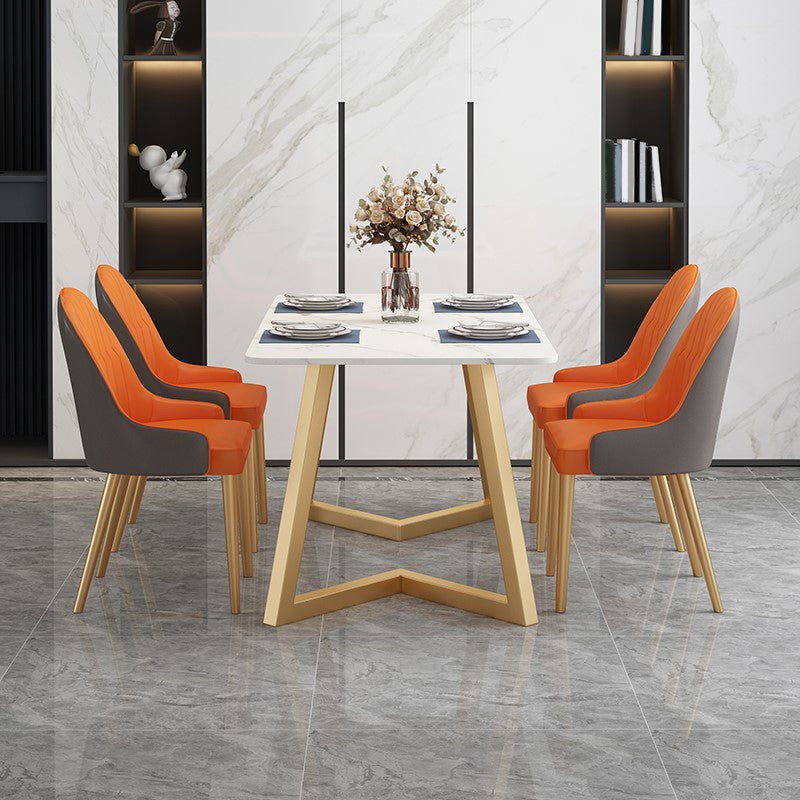 Traditional Luxury Rectangle Dining Table Double Pedestal Furniture for Indoor Clearhalo 'Dining Tables & Seating' 'Dining Tables' 'dining_table' 'furn' 'furn_dining_table' 'Furniture' 'furniture_dining_table' 'Kitchen & Dining Furniture' 'kitchen' 'kitchen_dining_table' 4745629