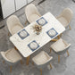 Traditional Luxury Rectangle Dining Table Double Pedestal Furniture for Indoor Clearhalo 'Dining Tables & Seating' 'Dining Tables' 'dining_table' 'furn' 'furn_dining_table' 'Furniture' 'furniture_dining_table' 'Kitchen & Dining Furniture' 'kitchen' 'kitchen_dining_table' 4745635