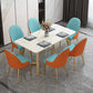 Traditional Luxury Rectangle Dining Table Double Pedestal Furniture for Indoor Clearhalo 'Dining Tables & Seating' 'Dining Tables' 'dining_table' 'furn' 'furn_dining_table' 'Furniture' 'furniture_dining_table' 'Kitchen & Dining Furniture' 'kitchen' 'kitchen_dining_table' 4745636