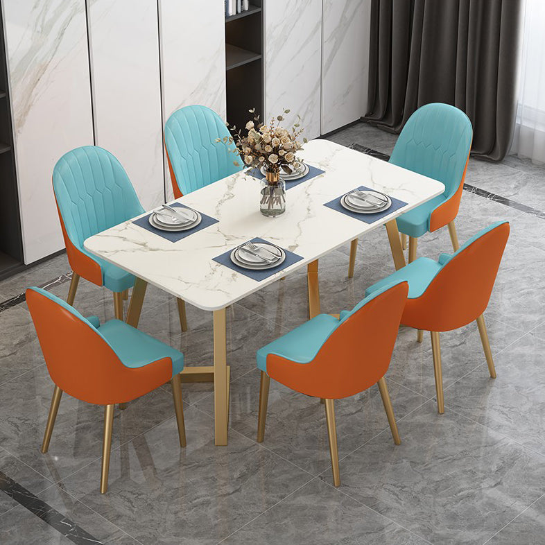 Traditional Luxury Rectangle Dining Table Double Pedestal Furniture for Indoor Clearhalo 'Dining Tables & Seating' 'Dining Tables' 'dining_table' 'furn' 'furn_dining_table' 'Furniture' 'furniture_dining_table' 'Kitchen & Dining Furniture' 'kitchen' 'kitchen_dining_table' 4745636