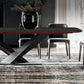 Sintered Stone Rectangle Dining Table Industrial Black Kitchen Table with Pedestal Base Clearhalo 'Dining Tables & Seating' 'Dining Tables' 'dining_table' 'furn' 'furn_dining_table' 'Furniture' 'furniture_dining_table' 'Kitchen & Dining Furniture' 'kitchen' 'kitchen_dining_table' 4745663