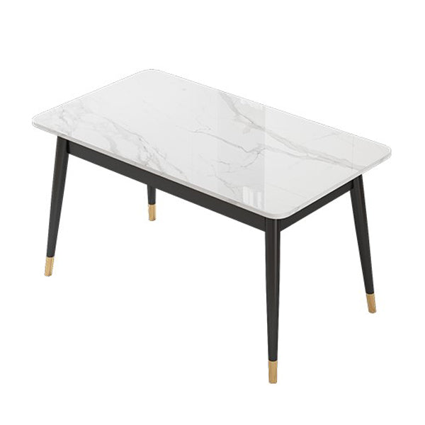 Traditional Luxury Rectangle Dining Collection 4-foot Stone Furniture Black Without Chairs Clearhalo 'Dining Tables & Seating' 'Dining Tables' 'dining_table' 'furn' 'furn_dining_table' 'Furniture' 'furniture_dining_table' 'Kitchen & Dining Furniture' 'kitchen' 'kitchen_dining_table' 4745676