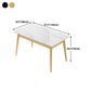 Traditional Luxury Rectangle Dining Collection 4-foot Stone Furniture Clearhalo 'Dining Tables & Seating' 'Dining Tables' 'dining_table' 'furn' 'furn_dining_table' 'Furniture' 'furniture_dining_table' 'Kitchen & Dining Furniture' 'kitchen' 'kitchen_dining_table' 4745687