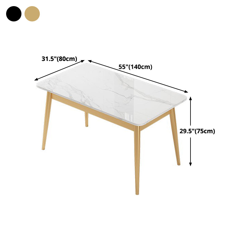 Traditional Luxury Rectangle Dining Collection 4-foot Stone Furniture Clearhalo 'Dining Tables & Seating' 'Dining Tables' 'dining_table' 'furn' 'furn_dining_table' 'Furniture' 'furniture_dining_table' 'Kitchen & Dining Furniture' 'kitchen' 'kitchen_dining_table' 4745688